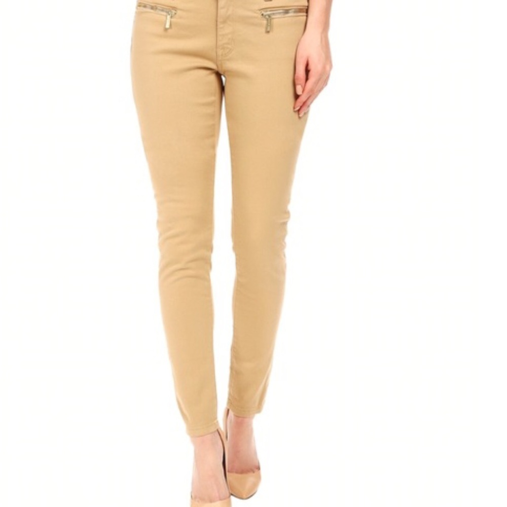 Michael Kors Mid Rise Khaki Chino Ankle Pants